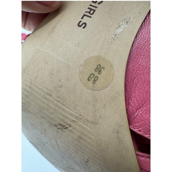 BCBGMaxAzria Pink and Green Floral Heels - Picture 7 of 7